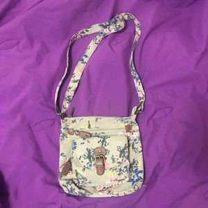 Flower crossbody purse